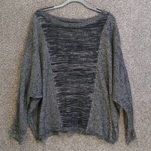 Valette Gray Knit Relaxed Slouchy Sweater L